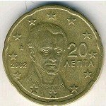 20 центов 2002 г. Греция(7) - 301.2 - реверс