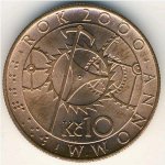 10 крон 2000 г. Чехия(25) - 148.2 - аверс
