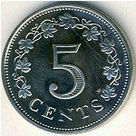 5 центов 1972 г. Мальта(14) -496.3 - аверс