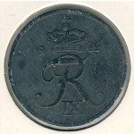 2 эре 1948 г. Дания(28) -131.8 - реверс