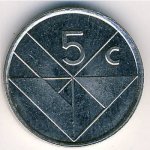 5 центов 2003 г. Аруба(2) -1.9 - реверс
