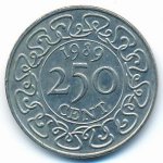 250 центов 1989 г. Суринам(20) -17.3 - аверс