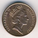 1 цент 1987 г. Австралия (1) - 221.1 - реверс