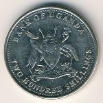 200 шиллингов 2008 г. Уганда(23) - 44.3 - реверс