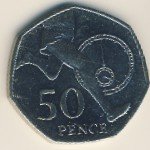 50 пенсов 2004 г. Великобритания(5) -1974.6 - аверс