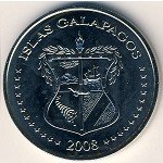 50 сентаво 2008 г. Галапагосские острова (4) -15.9 - реверс