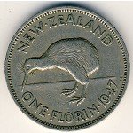 1 флорин 1947 г. Новая Зеландия(16) -46.8 - аверс