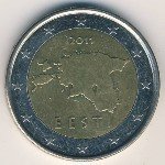 2 евро 2011 г. Эстония(26) - 130.1 - реверс