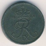 2 эре 1957 г. Дания(28) -131.8 - реверс