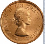 1 цент 1964 г. Канада(11) -241.3 - аверс