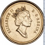1 цент 1995 г. Канада(11) -241.3 - аверс