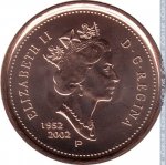 1 цент 2002 г. Канада(11) -241.3 - аверс