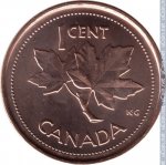1 цент 2002 г. Канада(11) -241.3 - реверс