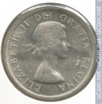 1 доллар 1959 г. Канада(11) -241.3 - реверс