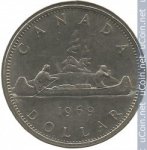 1 доллар 1969 г. Канада(11) -241.3 - аверс
