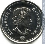 10 центов 2016 г. Канада(11) -241.3 - реверс