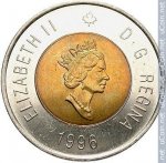 2 доллара 1996 г. Канада(11) -241.3 - аверс