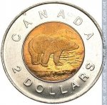 2 доллара 1996 г. Канада(11) -241.3 - реверс