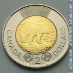 2 доллара 2012 г. Канада(11) -241.3 - аверс