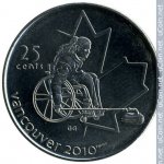 25 центов 2007 г. Канада(11) -241.3 - реверс