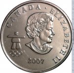 25 центов 2007 г. Канада(11) -241.3 - аверс