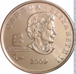 25 центов 2009 г. Канада(11) -241.3 - аверс