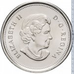 25 центов 2010 г. Канада(11) -241.3 - аверс