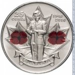 25 центов 2010 г. Канада(11) -241.3 - реверс