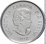 25 центов 2012 г. Канада(11) -241.3 - аверс