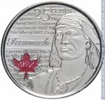 25 центов 2012 г. Канада(11) -241.3 - реверс
