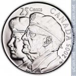 25 центов 2005 г. Канада(11) -241.3 - аверс