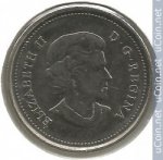 25 центов 2011 г. Канада(11) -241.3 - реверс