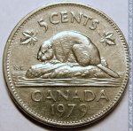 5 центов 1979 г. Канада(11) -241.3 - реверс