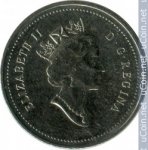 5 центов 2000 г. Канада(11) -241.3 - реверс