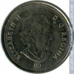 5 центов 2007 г. Канада(11) -241.3 - реверс