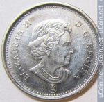 5 центов 2008 г. Канада(11) -241.3 - реверс
