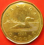 1 доллар 1996 г. Канада(11) -241.3 - реверс
