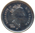 5 центов 2002 г. Канада(11) -241.3 - реверс