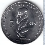 5 центов 2000 г. Острова Кука(17) - 1535.6 - реверс