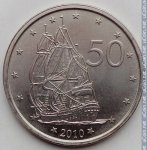 50 центов 2010 г. Острова Кука(17) - 1535.6 - реверс
