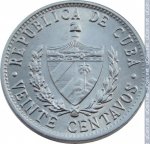 20 сентаво 1969 г. Куба(12) -110.7 - аверс