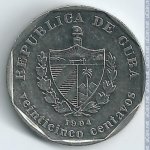 25 сентаво 1994 г. Куба(12) -110.7 - аверс