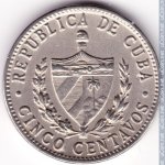 5 сентаво 1961 г. Куба(12) -110.7 - аверс