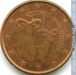 1 цент 2009 г. Кипр(11) - 126.3 - реверс