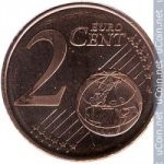 2 цента 2008 г. Кипр(11) - 127.3 - реверс