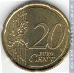 20 центов 2008 г. Кипр(11) - 127.3 - реверс