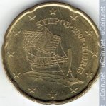 20 центов 2008 г. Кипр(11) - 127.3 - аверс