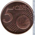 5 центов 2008 г. Кипр(11) - 126.3 - реверс