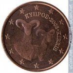 5 центов 2008 г. Кипр(11) - 126.3 - аверс
