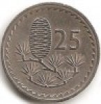 25 милей 1960 г. Кипр(11) - 127.3 - аверс